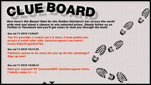 Clue board