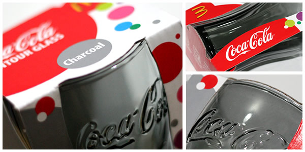 Coca Cola Grey Contour Glass Coca Cola Grey Contour Glass