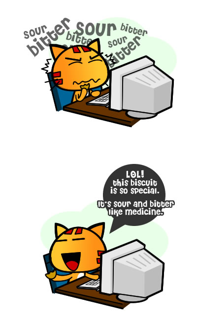 Miao eat biscuit-1